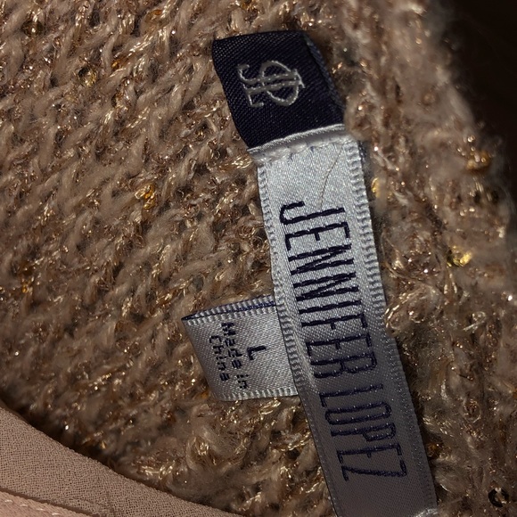 🔥🔥J LO sweater lined with sheer tank, worn 1x🔥 - Picture 5 of 5